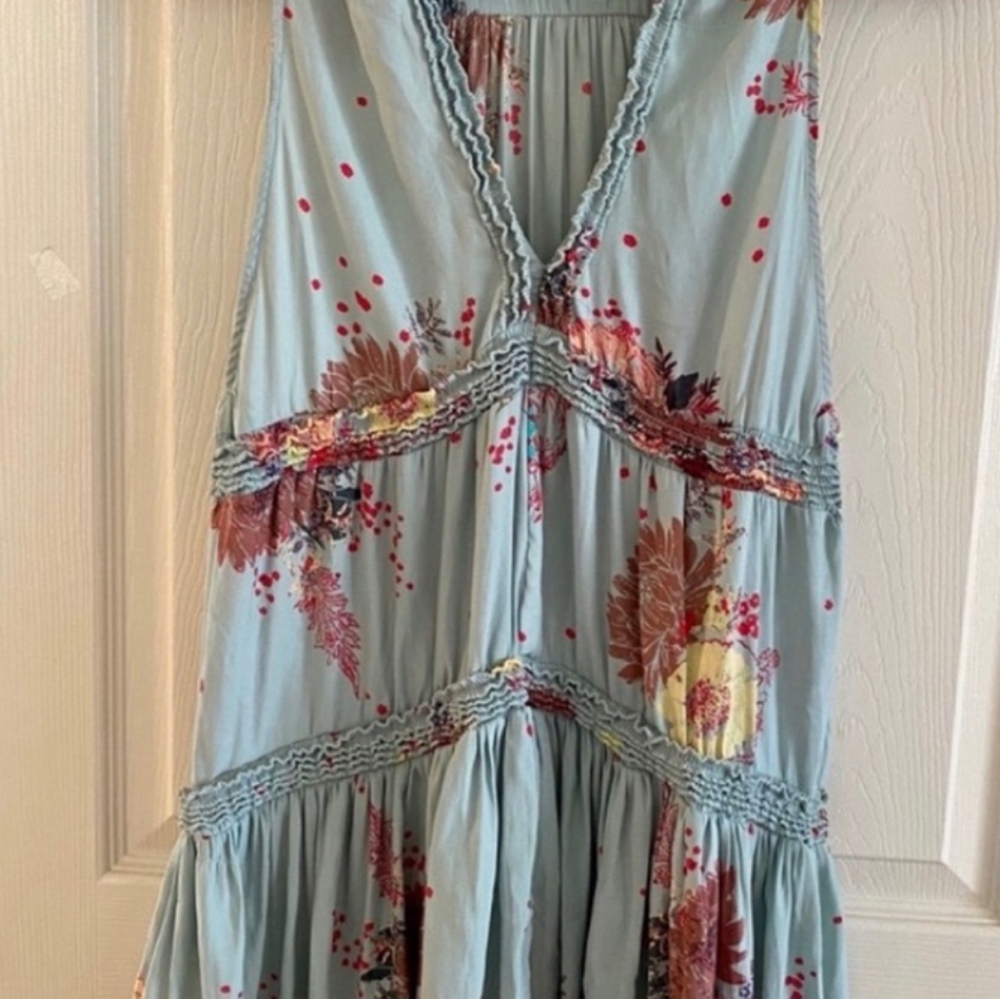 Free People Purple Haze Sleeveless Floral Tunic